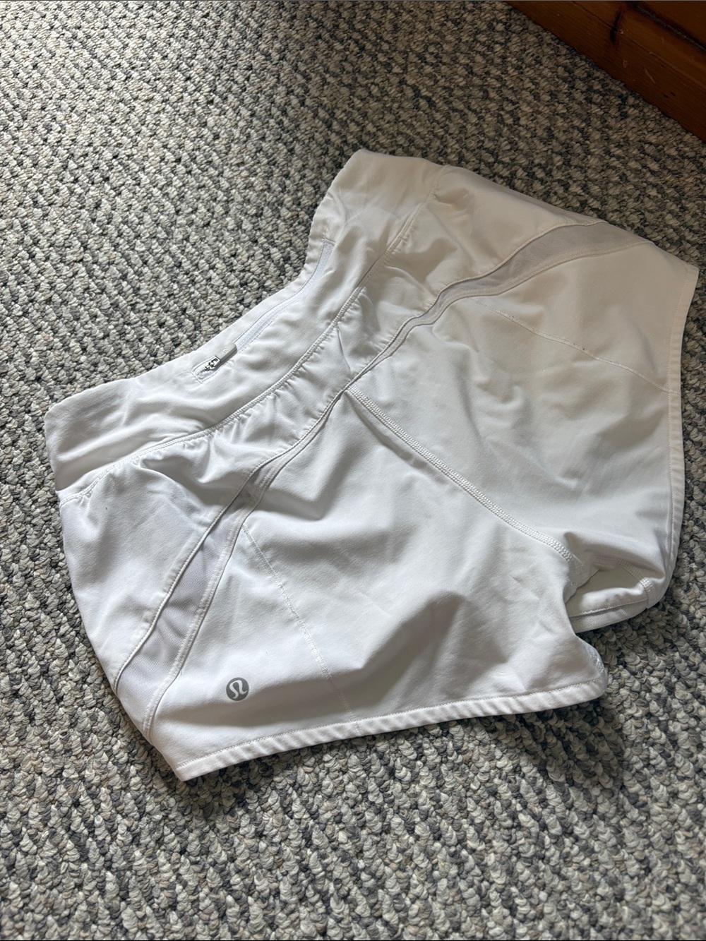 lululemon athletica Men’s White Performance Running Shorts